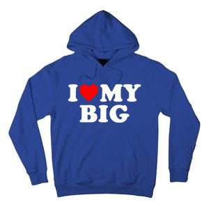 I Heart My Big Love Matching Little Big Sorority  Tall Hoodie