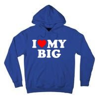 I Heart My Big Love Matching Little Big Sorority  Tall Hoodie