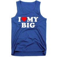 I Heart My Big Love Matching Little Big Sorority  Tank Top