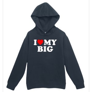 I Heart My Big Love Matching Little Big Sorority  Urban Pullover Hoodie