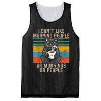 I Hate Morning People And Mornings And People Coffee Cat Mesh Reversible Basketball Jersey Tank