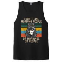 I Hate Morning People And Mornings And People Coffee Cat PosiCharge Competitor Tank