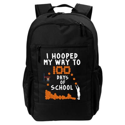 I Hooped My Way 100 Days Of School Basketball Backpack