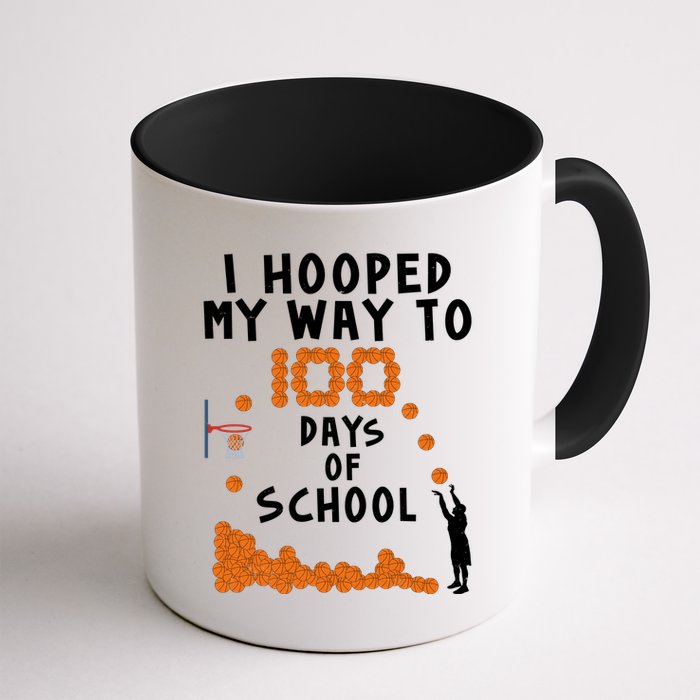 I Hooped My Way 100 Days Of School Basketball Mug