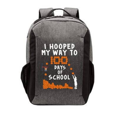 I Hooped My Way 100 Days Of School Basketball Vector Backpack