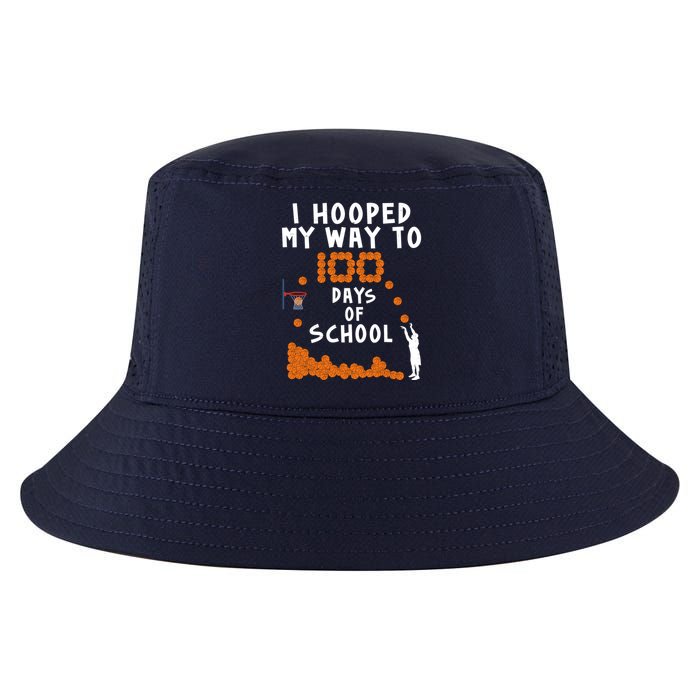 I Hooped My Way 100 Days Of School Basketball Cool Comfort Performance Bucket Hat