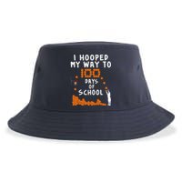 I Hooped My Way 100 Days Of School Basketball Sustainable Bucket Hat