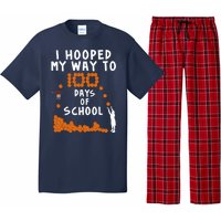 I Hooped My Way 100 Days Of School Basketball Pajama Set