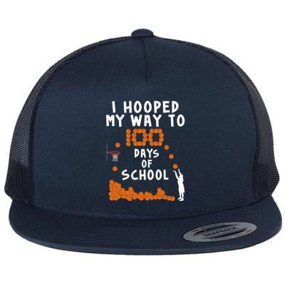 I Hooped My Way 100 Days Of School Basketball Flatbill Hat
