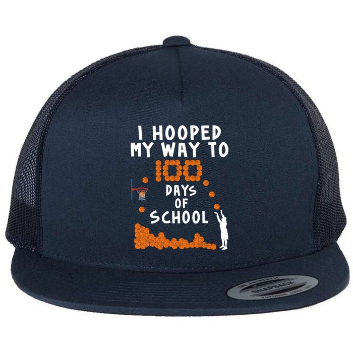 I Hooped My Way 100 Days Of School Basketball Flatbill Hat