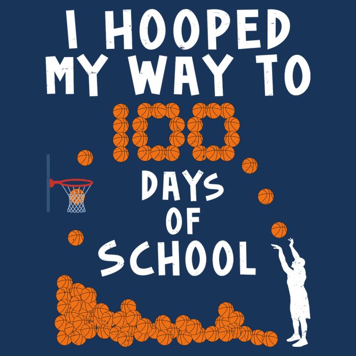 I Hooped My Way 100 Days Of School Basketball Flatbill Hat