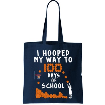 I Hooped My Way 100 Days Of School Basketball Bag