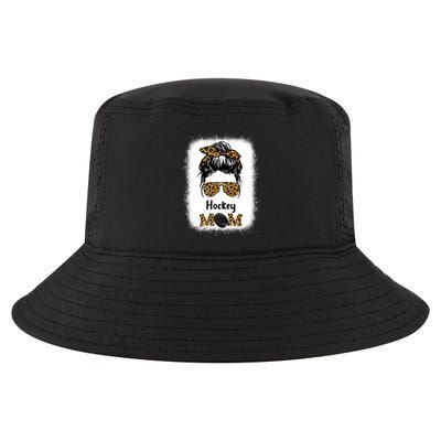 Ice Hockey Mom Mama Leopard Cheetah Print Hockey Cute Gift Cool Comfort Performance Bucket Hat