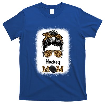 Ice Hockey Mom Mama Leopard Cheetah Print Hockey Cute Gift T-Shirt
