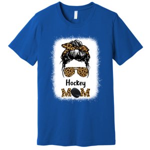 Ice Hockey Mom Mama Leopard Cheetah Print Hockey Cute Gift Premium T-Shirt