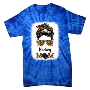 Ice Hockey Mom Mama Leopard Cheetah Print Hockey Cute Gift Tie-Dye T-Shirt