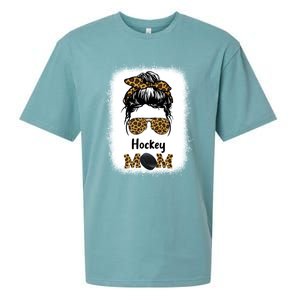 Ice Hockey Mom Mama Leopard Cheetah Print Hockey Cute Gift Sueded Cloud Jersey T-Shirt