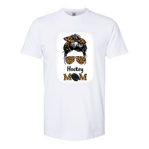 Ice Hockey Mom Mama Leopard Cheetah Print Hockey Cute Gift Softstyle CVC T-Shirt