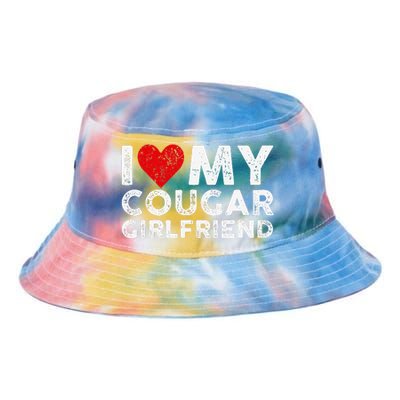 I Heart My Cougar Girlfriend Mommy Family GF Love Funny Tie Dye Newport Bucket Hat