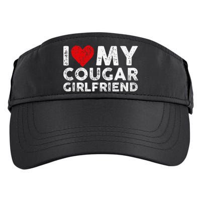 I Heart My Cougar Girlfriend Mommy Family GF Love Funny Adult Drive Performance Visor