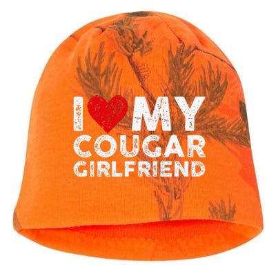 I Heart My Cougar Girlfriend Mommy Family GF Love Funny Kati - Camo Knit Beanie