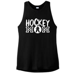 Ice Hockey Mom Goalie Gift Ladies PosiCharge Tri-Blend Wicking Tank