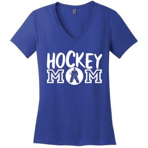 Ice Hockey Mom Goalie Gift Women's V-Neck T-Shirt