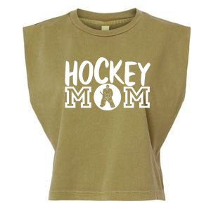 Ice Hockey Mom Goalie Gift Garment-Dyed Women's Muscle Tee