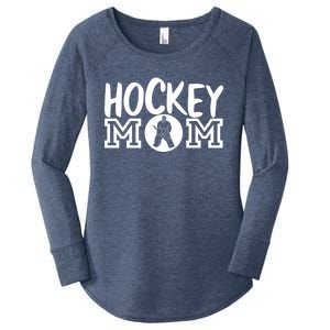 Ice Hockey Mom Goalie Gift Women's Perfect Tri Tunic Long Sleeve Shirt