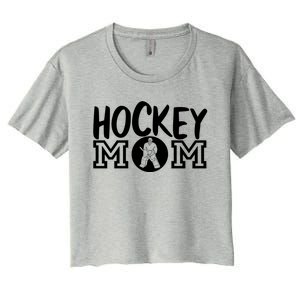 Ice Hockey Mom Goalie Gift Women's Crop Top Tee