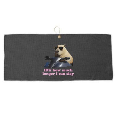Idk How Much Longer I Can Slay Large Microfiber Waffle Golf Towel