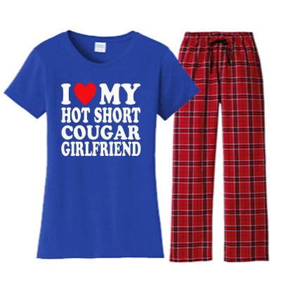 I Heart My Hot Short Cougar Girlfriend Women's Flannel Pajama Set