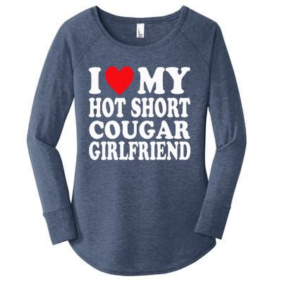 I Heart My Hot Short Cougar Girlfriend Women's Perfect Tri Tunic Long Sleeve Shirt