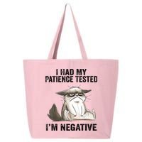 I Had My Patience Tested I'm Negative Cat Funny Sarcasm 25L Jumbo Tote