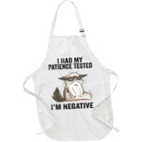 I Had My Patience Tested I'm Negative Cat Funny Sarcasm Apron