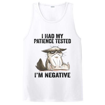 I Had My Patience Tested I'm Negative Cat Funny Sarcasm PosiCharge Competitor Tank