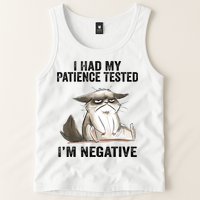 I Had My Patience Tested I'm Negative Cat Funny Sarcasm Tank Top