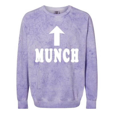 I Heart My Munch Proud Munch Lover I Love My Munch Funny Gift Colorblast Crewneck Sweatshirt