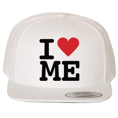 I Heart Me Self Love Gift Wool Snapback Cap
