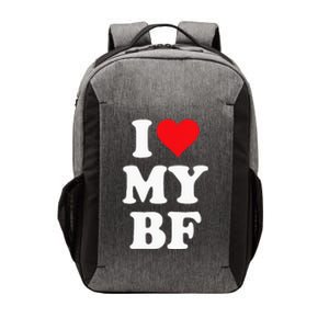 I Heart My Bf ValentineS Day For Boyfriend Best Vector Backpack