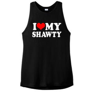 I Heart My Shawty Retro Shawty Ladies PosiCharge Tri-Blend Wicking Tank