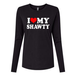 I Heart My Shawty Retro Shawty Womens Cotton Relaxed Long Sleeve T-Shirt