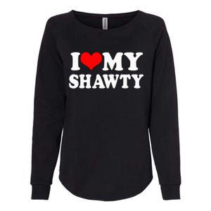 I Heart My Shawty Retro Shawty Womens California Wash Sweatshirt