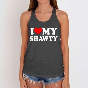 I Heart My Shawty Retro Shawty Women's Knotted Racerback Tank