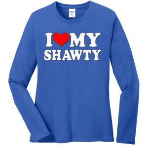 I Heart My Shawty Retro Shawty Ladies Long Sleeve Shirt