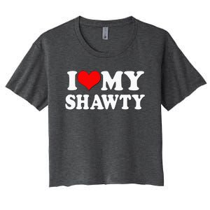 I Heart My Shawty Retro Shawty Women's Crop Top Tee