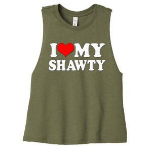 I Heart My Shawty Retro Shawty Women's Racerback Cropped Tank