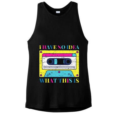 I Have No Idea What This Is Vintage 70s 80s 90s Ladies PosiCharge Tri-Blend Wicking Tank