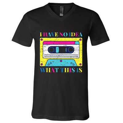 I Have No Idea What This Is Vintage 70s 80s 90s V-Neck T-Shirt