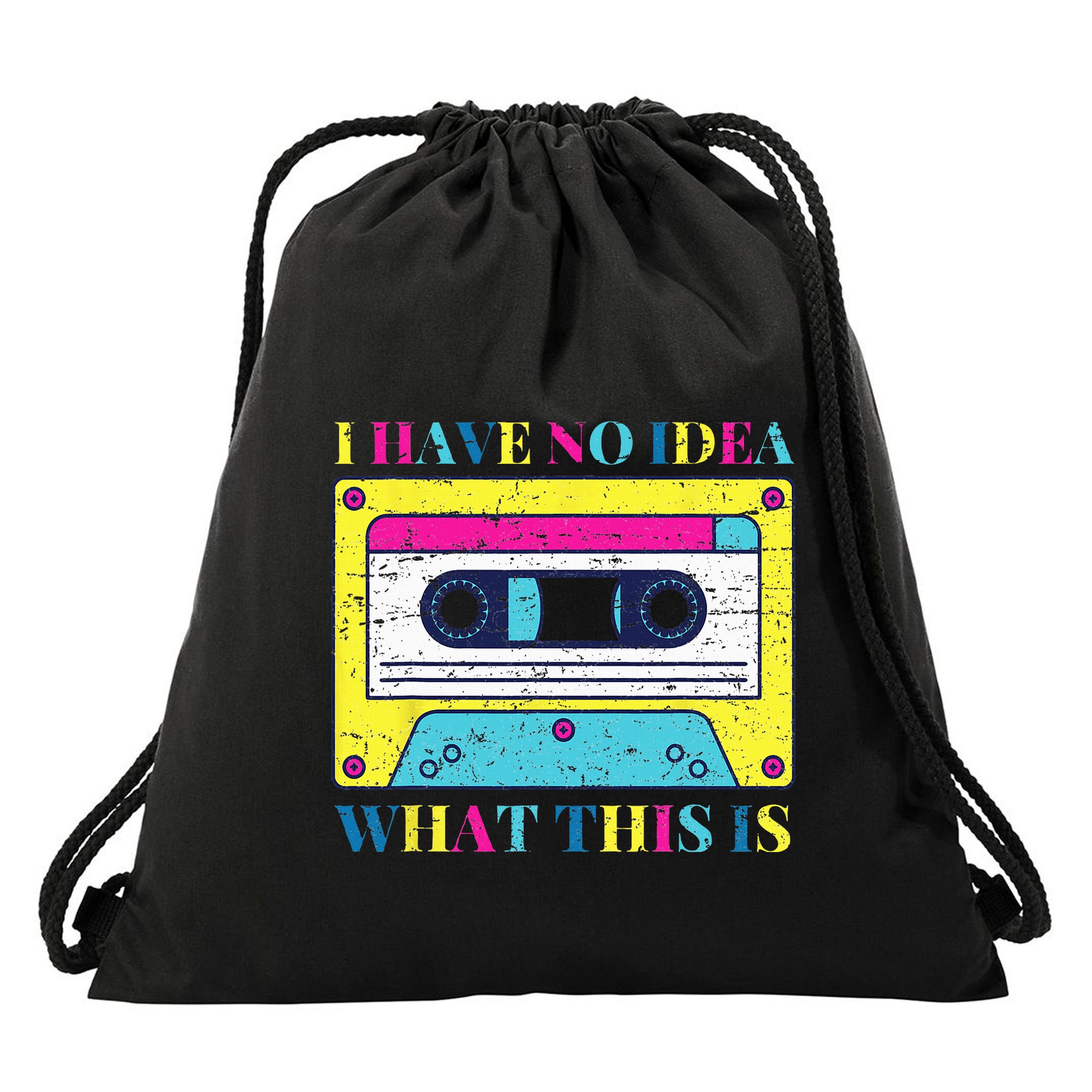 I Have No Idea What This Is Vintage 70s 80s 90s Drawstring Bag